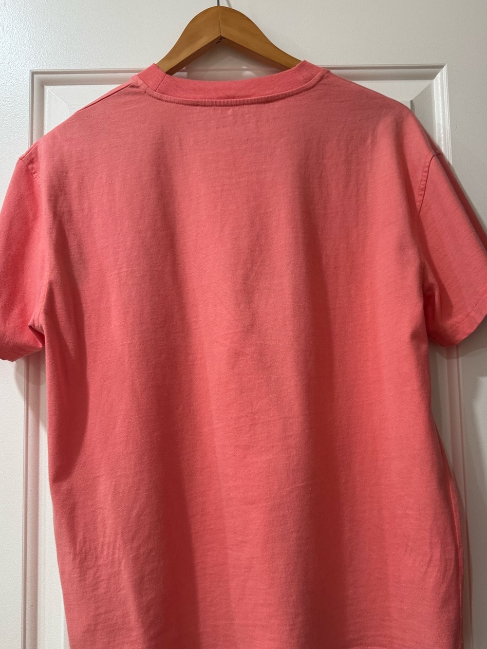 Off-White logo crew-neck tee, pale candy pink - Picture 3 of 8